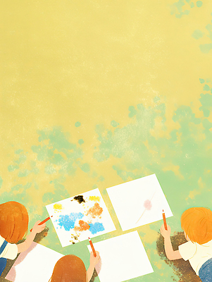 계절 교육 감정 컨셉 관계 모션 학용품 신체부위 파일형식 그림 색칠 창의력 예술 여름 즐거움 손 종이 색연필 놀이 친구 집중 마을 학교 컬러 그리기 일러스트 국내일러스트 JPG