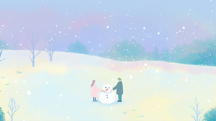 계절 공공시설 감정 컨셉 관계 모션 눈_날씨 사람 생태계 파일형식 눈사람 겨울 두명 초원 눈송이 만들기 화사함 자연 따뜻함 풍경 차분 사랑 시간 놀이 가족 공원 평화 일러스트 국내일러스트 JPG