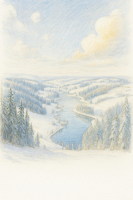 식물 계절 컨셉 물 노을 생태계 파일형식 겨울 풍경 강 산 나무 하늘 평화 자연 고요 숲 수면 일출 일몰 초원 JPG 일러스트 국내일러스트