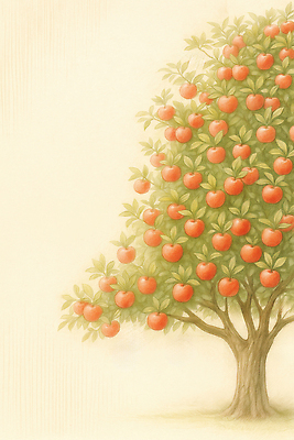 식물 계절 산업 컬러 컨셉 농업 과일 생태계 파일형식 사과 나무 빨간색 자연 성장 풍요 여름 과수원 풍경 채소 백그라운드 열매 수확 정원 초원 초록색 JPG 일러스트 국내일러스트