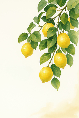 나무 식물 계절 산업 컬러 채소 과일 생태계 비타민 파일형식 레몬 가지 잎 노란색 자연 정원 여름 과일나무 농업 청정 신선 비타민C 건강 JPG 일러스트 국내일러스트