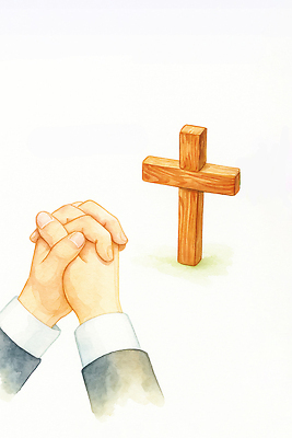 식물 감정 종교 컨셉 신체부위 파일형식 기도 십자가 손 평화 나무 연결 믿음 소원 마음 신도 JPG 일러스트 국내일러스트