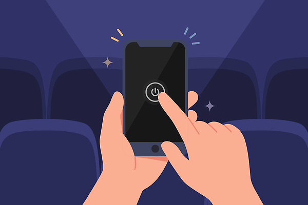 손 일러스트 손가락 모션 기술 경고 스마트폰 스크린 군중 극장 집중 영화 클릭 편리함 전원버튼 기획사 국내일러스트 AI파일 컨셉 회사 버튼 문화예술 사람 신체부위 핸드폰 스마트기기 전원_전기 파일형식 벡터