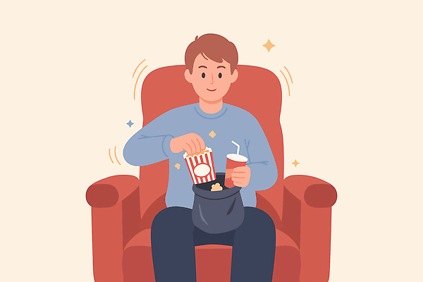 남자 행복 문화 음료 의자 일러스트 모션 휴식 디저트 취미 친구 모임 시간 체험 편안함 영화관 영화 즐거움 팝콘 관람 국내일러스트 AI파일 감정 음식 가구 컨셉 관계 문화예술 사람 감각 극장 파일형식 벡터