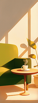 주간 감정 음료 가구 컨셉 의자 라이프 컵 태양 감각 일회용 파일형식 거실 소파 커피 탁자 아침 따뜻함 밝음 햇빛 수증기 휴식 식물 디자인 편안함 여유 종이컵 그림자 공간 일상 일러스트 국내일러스트 JPG