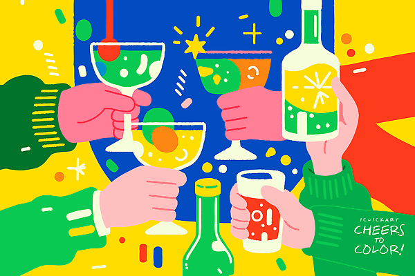 손 기념일 행복 음료 예술 컬러 일러스트 잔 기념 여러명 파티 축제 모임 축하 알코올 칵테일 분위기 즐거움 국내일러스트 AI파일 식기 감정 다수 컨셉 주류 사람 이벤트 신체부위 파일형식 벡터