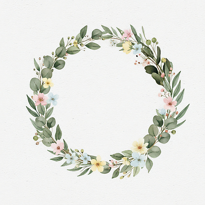 도형 식물 컨셉 관계 감각 생태계 파일형식 꽃 잎 장식 원형 자연 뷰티풀 디자인 컬러 화사함 예술 수채화 테마 차분 생명 부드러움 백그라운드 친구 일러스트 국내일러스트 JPG