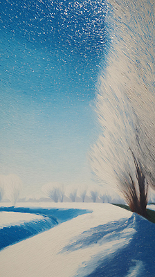 식물 계절 컬러 컨셉 휴식 노을 그림 생태계 파일형식 겨울 풍경 나무 하늘 파란색 자연 고요 뷰티풀 초원 서리 차가움 흰색 평화 산책 풍경화 일몰 일러스트 국내일러스트 JPG