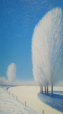 식물 계절 컬러 컨셉 그림 생태계 파일형식 겨울 풍경 나무 하늘 평화 자연 뷰티풀 흰색 날씨 촬영 조용 목가 사계절 예술 풍경화 일러스트 국내일러스트 JPG