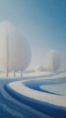 주간 자연요소 식물 계절 길 컬러 컨셉 눈_날씨 생태계 파일형식 겨울 나무 강 하늘 풍경 아침 조화 얼음 자연 고요 차가움 뷰티풀 목가 평화 산책로 회색 파란색 설원 일러스트 국내일러스트 JPG