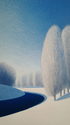 식물 계절 컬러 컨셉 휴식 생태계 파일형식 겨울 풍경 강 나무 하늘 자연 평화 차가움 예술 뷰티풀 조화 시골 산책 고요 반사 파란색 일러스트 국내일러스트 JPG