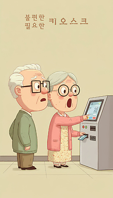 부부 남자 감정 컨셉 표정 성인 라이프 경제 손주 방법 파일형식 노부부 키오스크 사용방법 놀람 기계 기술 생활 교육 일상 상호작용 손자 가정 도움 금융 디지털 체험 노년 일러스트 국내일러스트 JPG