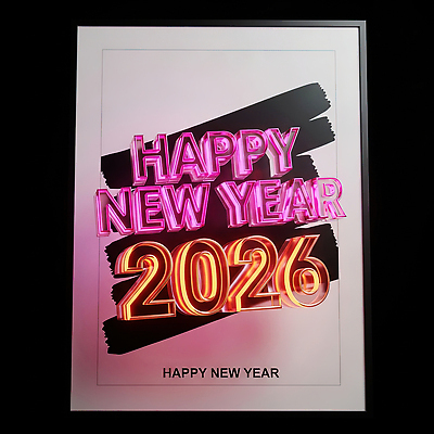 편집이미지 컨셉 이벤트 연도 파일형식 2026년 새해 축하 장식 컬러 텍스트 디자인 백그라운드 기념일 축제 분위기 문자 그림 모던 JPG 병오년 이미지편집