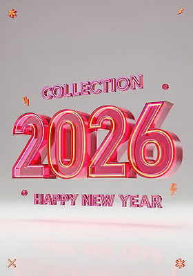 편집이미지 컨셉 연도 파일형식 2026년 새해 디자인 축하 화려 생동감 기념 이벤트 유행 장식 백그라운드 그래픽 컬러 JPG 병오년 이미지편집