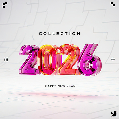 편집이미지 문자 컨셉 연도 파일형식 2026년 새해 숫자 축하 디자인 화려 모던 세련 장식 컬러 스타일 기념 그림 디지털 JPG 병오년 이미지편집