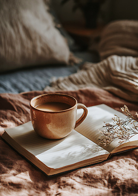 감정 음료 가구 컨셉 라이프 감각 CG 파일형식 커피 일기 침대 편안함 따뜻함 휴식 촬영 일상 감성 포근함 여유 편집이미지 편집실사 JPG