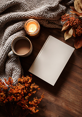 디자인 음료 컨셉 초 감각 야간 CG 생태계 파일형식 저녁 커피 책 담요 촛불 편안함 인테리어 식물 장식 자연 분위기 따뜻함 편집이미지 편집실사 JPG