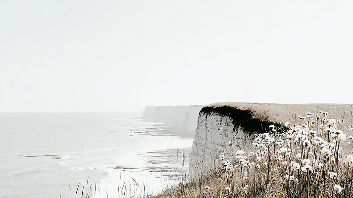 자연요소 계절 꽃 바다 날씨 생태계 파일형식 해변 절벽 여름 풍경 자연 풀꽃 들꽃 하늘 태양 바람 여행 탐험 조화 생명 일러스트 국내일러스트 JPG