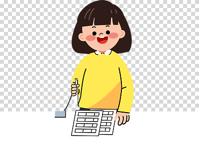 편집이미지 교육 종이 어린이 과학 티셔츠 모션 표정 실험 소녀 학습 노란색 기록 즐거움 PNG 여자 감정 컬러 셔츠 사람 파일형식