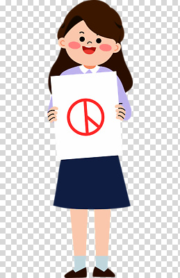 편집이미지 손 기호 상징 모션 도복 소녀 평화 전시 현수막 표현 메시지 드로잉 PNG 참여 문자 옷 여자 어린이 컨셉 미술 신체부위 파일형식