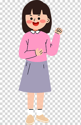 편집이미지 캐릭터 디자인 옷 패션 웃음 소녀 귀여움 PNG 소통 손흔들기 스타일 여자 어린이 컨셉 모션 표정 파일형식