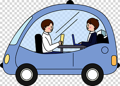 편집이미지 도로 이동 자동차 실내 대화 친구 노트북 핸드폰 운전 작업 사무 편안함 주행 PNG 길 육상교통 컨셉 관계 교통시설 모션 말하기 내부 전자제품 업무 감각 파일형식