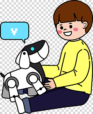 편집이미지 디자인 어린이 놀이 기술 웃음 친구 반려동물 장난감 강아지 스웨터 로봇 즐거움 PNG 리듬 기획사 상호작용 동물 감정 상의 회사 관계 표정 사람 개 파일형식