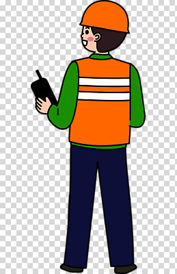 편집이미지 남자 건축 산업 모션 무선통신 공사 안전 장비 작업 지시 직원 PNG 기능 안전조끼 의사소통 통신 건설업 사람 파일형식