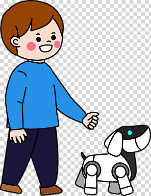 동물 편집이미지 행복 어린이 티셔츠 놀이 기술 친구 걷기 기계 산책 시간 강아지 로봇 즐거움 PNG 감정 셔츠 관계 모션 휴식 사람 반려동물 개 파일형식