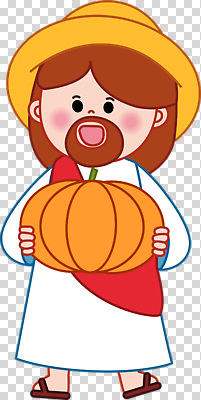 편집이미지 캐릭터 호박 미소 장식 농장 축제 수확 아기 예수 즐거움 PNG 빨간옷 옷 감정 농업 채소 표정 사람 신_종교 파일형식