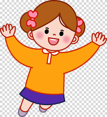 편집이미지 옷 행복 어린이 모션 표정 웃음 소녀 장식 달리기 주황색 기쁨 에너지 머리핀 즐거움 PNG 여자 감정 컬러 장신구 사람 파일형식