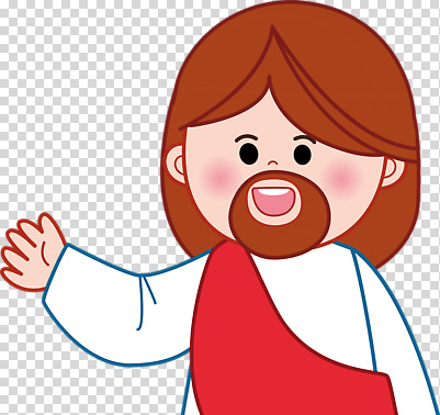 편집이미지 캐릭터 디자인 종교 문화 표현 예수 그림 PNG 빨간옷 동심 옷 신_종교 파일형식