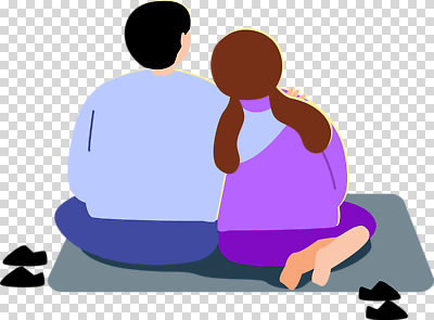 편집이미지 커플 옷 관계 따뜻함 사랑 앉기 기댐 시간 편안함 어깨 PNG 색감 감정 모션 신체부위 감각 파일형식 사람