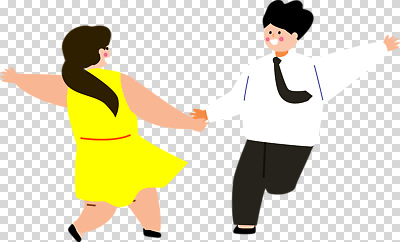 편집이미지 커플 여자 남자 행복 여유 웃음 친구 손잡기 만남 춤 화합 PNG 감정 컨셉 관계 모션 문화예술 표정 사람 파일형식