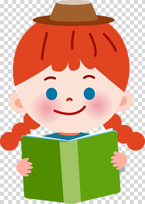 편집이미지 교육 어린이 땋은머리 웃음 소녀 책 초록색 독서 성장 읽기 즐거움 PNG 빨간머리 상상력 헤어스타일 여자 감정 컬러 모션 표정 사람 파일형식
