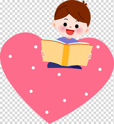 편집이미지 행복 어린이 컬러 동화 사랑 책 독서 귀여움 하트 읽기 즐거움 PNG 상상력 모양 감정 컨셉 모션 사람 파일형식