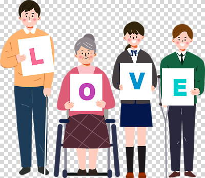 여자 노년 감정 컨셉 관계 표정 파일형식 가족 사랑 할머니 웃음 따뜻함 함께함 판 문자 소통 기쁨 모션 세대 존경 행복 편집이미지 PNG 사람