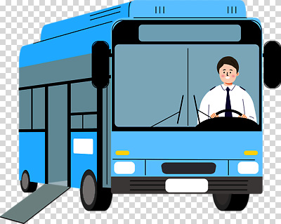 편집이미지 남자 교통수단 이동 버스 대중교통 실내 안전 사람 파란색 운전 서비스 휠체어 친환경 PNG 편리함 육상교통 컬러 교통 컨셉 모션 내부 환경 파일형식