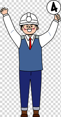 문자 모션 사람 헬멧 안전장비 파일형식 남자 안전모 산업 작업자 숫자 표식 손들기 직업 안전 기호 작업 편집이미지 PNG