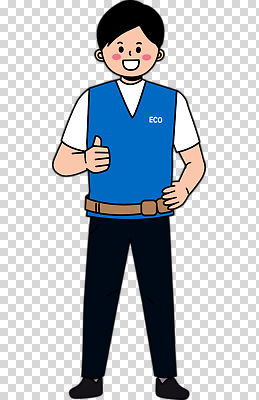 컨셉 사람 환경 외투 생태계 파일형식 친환경 보호 모션 캐릭터 긍정 조끼 어린이 교육 자연 지구 에코 메시지 편집이미지 PNG