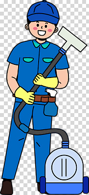 직업 표정 파일형식 청소 청소부 도구 기계 작업 밝은색 준비 미소 옷 환경 청소업체 관리 위생 편집이미지 PNG
