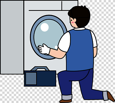 직업 사람 신체부위 가전제품 파일형식 세탁기 점검 수리 남자 가정 작업 경고 기술자 손 도구 고장 해결 Kneeling 편집이미지 PNG
