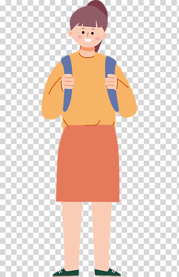 편집이미지 캐릭터 학생 교육 패션 어린이 컬러 가방 학교 실험 학습 치마 스웨터 그림 PNG 잡화 상의 하의 사람 파일형식