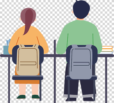 편집이미지 학생 교육 어린이 백그라운드 가방 교실 초록색 친구 학습 주황색 공간 시간 집중 책상 PNG 잡화 컬러 가구 컨셉 학교 관계 사람 파일형식