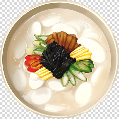 편집이미지 전통 한식 채소 재료 떡 설날 식사 다양 맛 밥상 국수 떡국 국물 건강식 PNG 명절 음식 다수 컨셉 탁자 전통음식 면류 파일형식