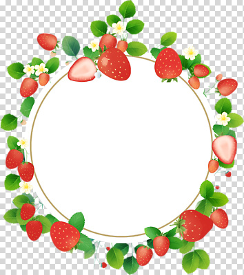 도형 식물 계절 컬러 컨셉 과일 생태계 파일형식 딸기 꽃 프레임 디자인 장식 자연 봄 원형 정원 초록색 아기자기 그림 잎 편집이미지 PNG