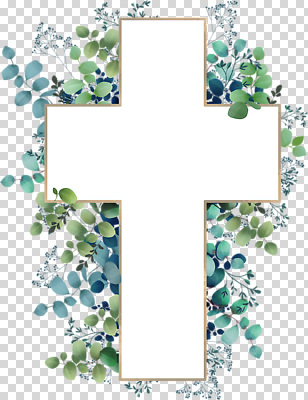 식물 기념일 종교 컬러 생태계 파일형식 십자가 백그라운드 장식 흰색 파란색 잎 프레임 자연 디자인 그림 크리스마스 기독교 편집이미지 PNG
