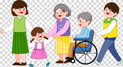 감정 가족 관계 모션 휴식 표정 말하기 사람 성인 파일형식 어린이 노년 휠체어 행복 즐거움 손잡기 산책 웃음 사랑 대화 부모 조부모 세대 편집이미지 PNG