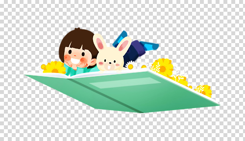 편집이미지 꽃 행복 어린이 상상 놀이 책 친구 반려동물 독서 귀여움 토끼 시간 즐거움 PNG 식물 동물 감정 컨셉 포유류 관계 사람 파일형식