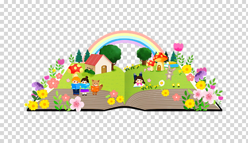 동물 편집이미지 꽃 행복 무지개 놀이 동화 사슴 주택 초원 책 숲 다람쥐 여우 PNG 환상 자연요소 식물 감정 컨셉 포유류 건물 설치류 파일형식